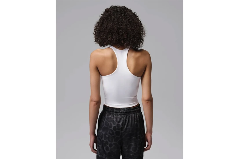 Jordan Sport Dri-FIT Γυναικεία Αμάνικη Μπλούζα Λευκή