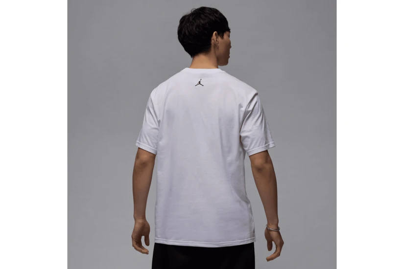 Jordan Sport Dri-Fit Ανδρικό Κοντομάνικο T-Shirt Λευκό, Μαύρο, Κόκκινο