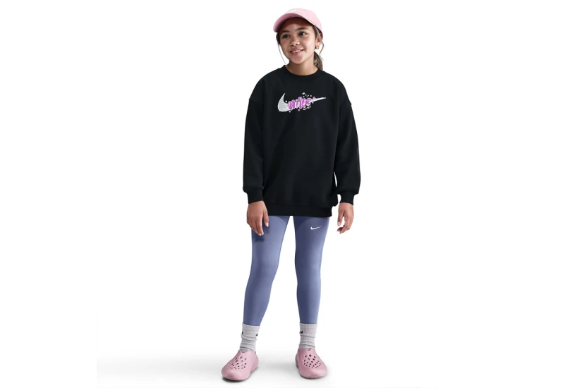 Nike Sportswear Club Παιδική Μακρυμάνικη Μπλούζα Μαύρη