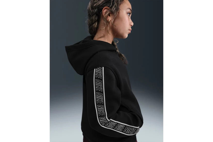 Nike Sportswear Club Fleece Παιδικό Φούτερ με Κουκούλα Μαύρο