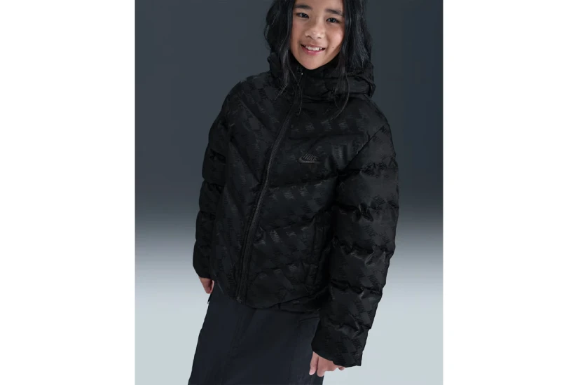 Nike Sportswear All Day Play Therma-Fit Παιδικό Μπουφάν Puffer Μαύρο