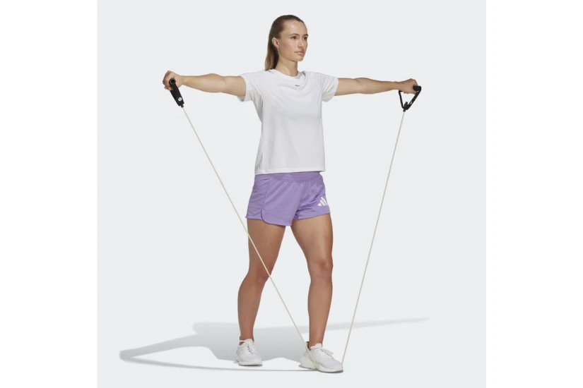 Adidas Performance Pacer 3-Bar Knit Γυναικείο Αθλητικό Σορτς Μωβ
