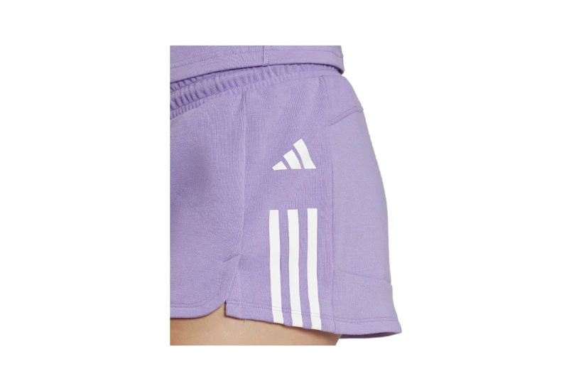 Adidas Performance Train Essentials Coton 3-Stripes Pacer Γυναικείο Αθλητικό Σορτς Μωβ