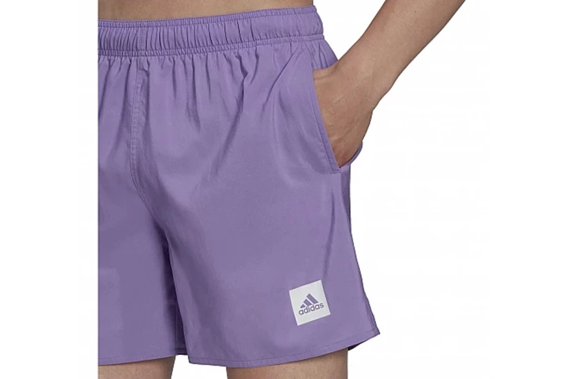 Adidas Performance Short Length Solid Ανδρικό Μαγιό Σορτς Μωβ