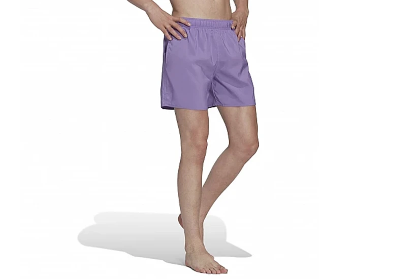 Adidas Performance Short Length Solid Ανδρικό Μαγιό Σορτς Μωβ