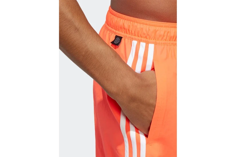 Adidas Performance 3 Stripes CLX Ανδρικό Μαγιό Σορτς Πορτοκαλί