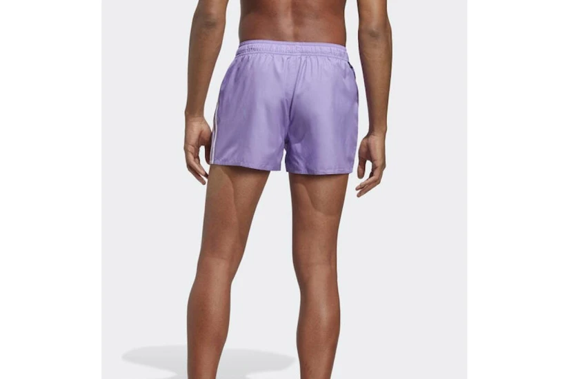 Adidas Performance 3-Stripes CLX Ανδρικό Μαγιό Σορτς Μωβ, Λευκό