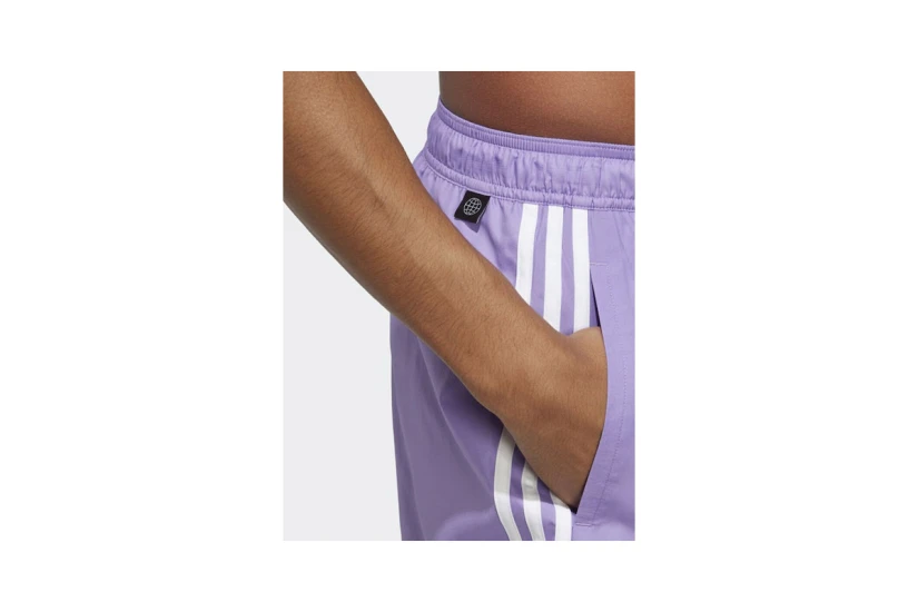 Adidas Performance 3-Stripes CLX Ανδρικό Μαγιό Σορτς Μωβ, Λευκό