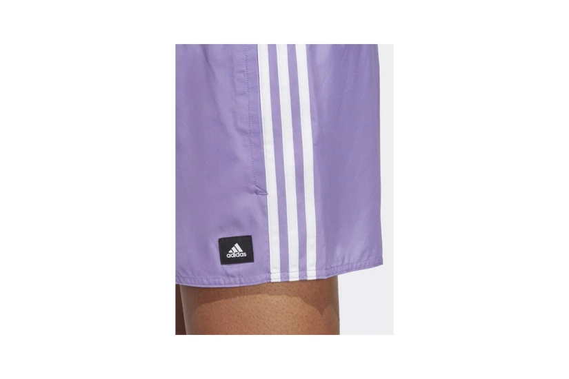 Adidas Performance 3-Stripes CLX Ανδρικό Μαγιό Σορτς Μωβ, Λευκό