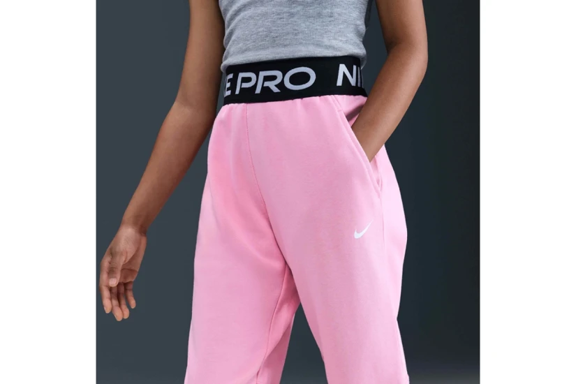 Nike Pro Fleece Dri-FIT Παιδικό Παντελόνι Φόρμας Ροζ