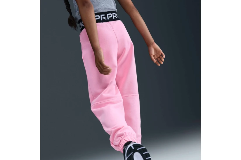 Nike Pro Fleece Dri-FIT Παιδικό Παντελόνι Φόρμας Ροζ