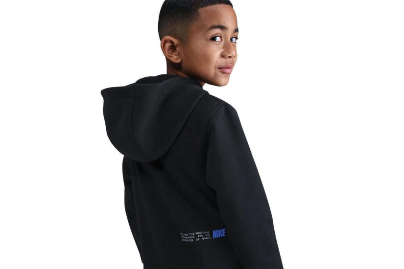 Nike Sportswear Club Fleece Παιδικό Φούτερ με Κουκούλα Μαύρο