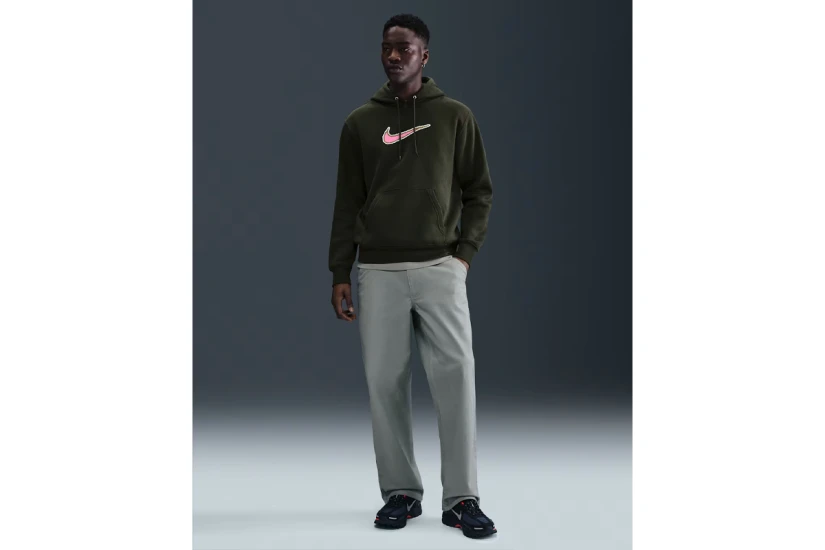 Nike Sportswear Club Fleece Ανδρικό Φούτερ με Κουκούλα Κυπαρισσί