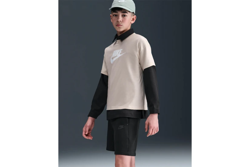 Nike Sportswear Tech Fleece Παιδική Αθλητική Βερμούδα Μαύρη