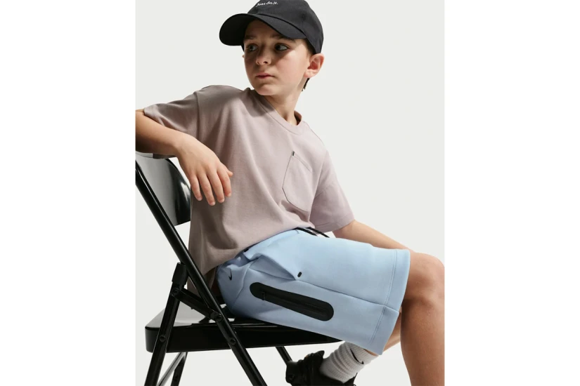 Nike Sportswear Tech Fleece Παιδική Αθλητική Βερμούδα Σιέλ