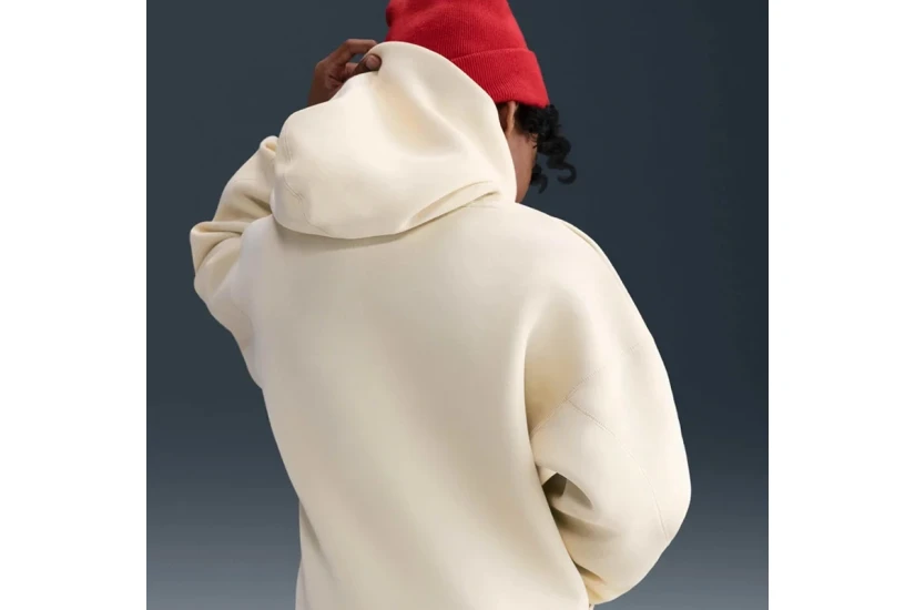 Nike Sportswear Tech Fleece Παιδικό Φούτερ με Κουκούλα Μπεζ