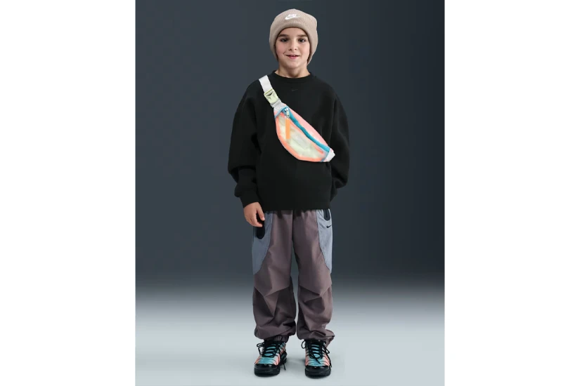 Nike Sportswear Tech Fleece Παιδική Μακρυμάνικη Μπλούζα Μαύρη