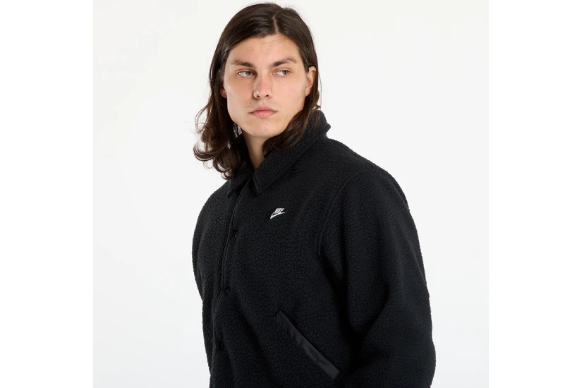 Nike Sportswear Club Fleece Coaches Ανδρικό Jacket Μαύρο