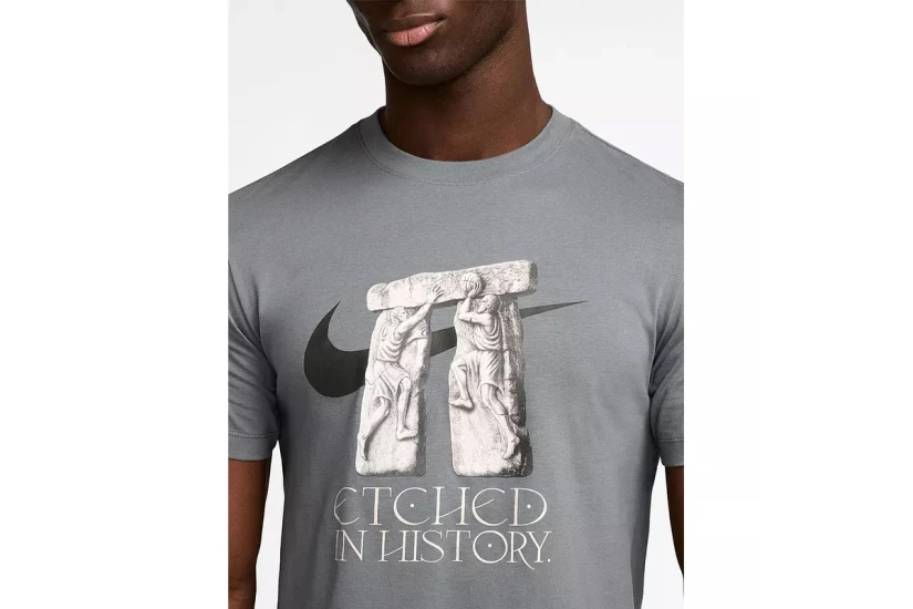 Nike Ανδρικό Κοντομάνικο T-Shirt Γκρι