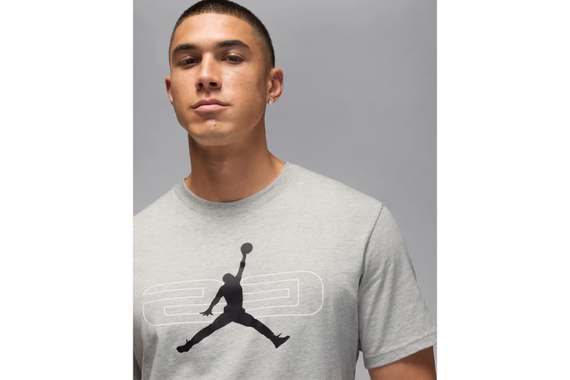 Jordan Sport Ανδρικό Κοντομάνικο T-Shirt Γκρι