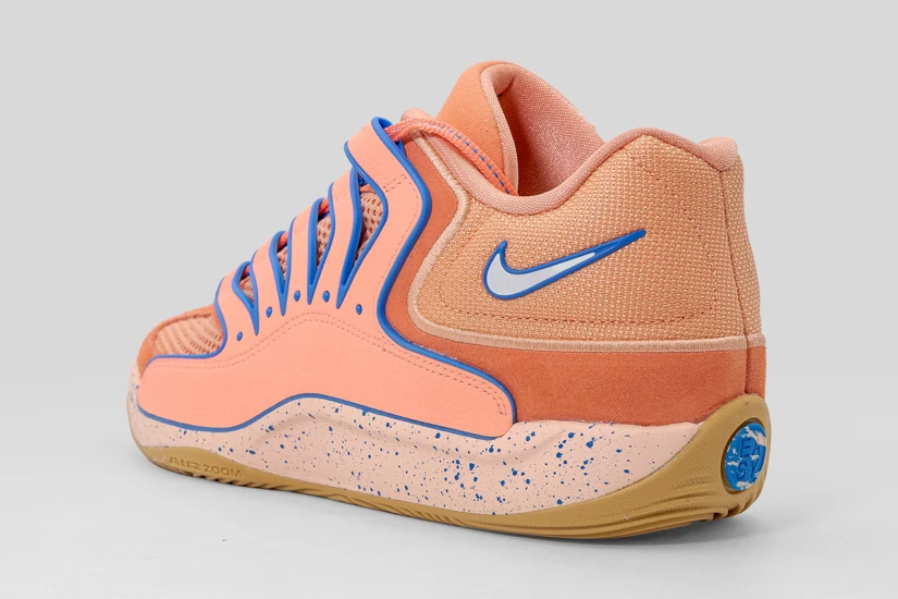 Nike KD18 Ανδρικά Μπασκετικά Παπούτσια Κοραλλί, Σομόν, Μπλε