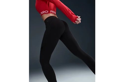 Nike Pro Mid-Rise Κολάν Μακρύ Γυναικείο (HV2348 010)