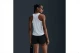 Nike Tempo Dri-Fit Γυναικεία Αμάνικη Μπλούζα Λευκή