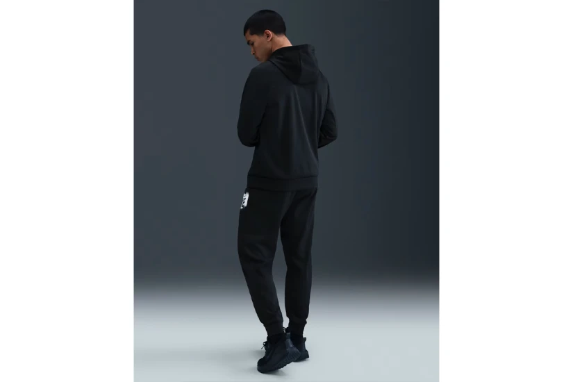 Nike Therma-Fit Fleece Ανδρικό Παντελόνι Φόρμας Μαύρο, Λευκό