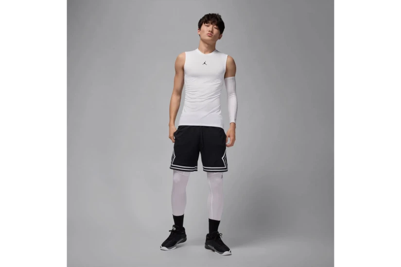 Jordan Sport Dri-FIT Base Layer Ανδρική Αμάνικη Μπλούζα Λευκή