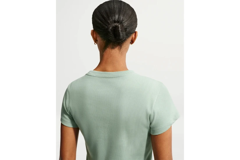 Nike Sportswear Tight Ribbed Γυναικείο Κοντομάνικο T-Shirt Φυστικί