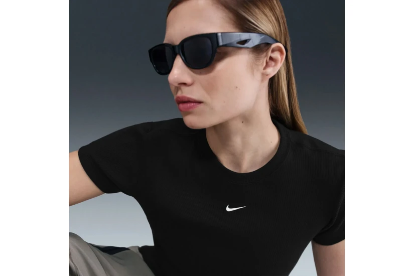 Nike Sportswear Tight Ribbed Γυναικείο Κοντομάνικο T-Shirt Μαύρο