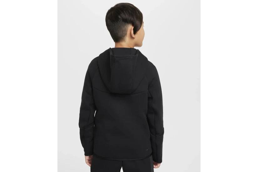Nike Sportswear Tech Fleece Παιδική Ζακέτα με Κουκούλα Μαύρη