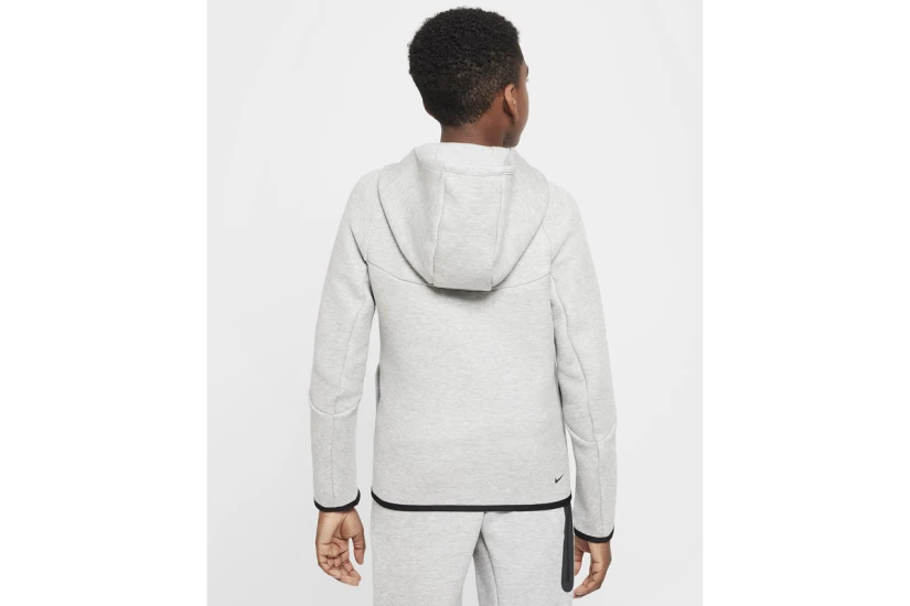 Nike Sportswear Tech Fleece Παιδική Ζακέτα με Κουκούλα Γκρι