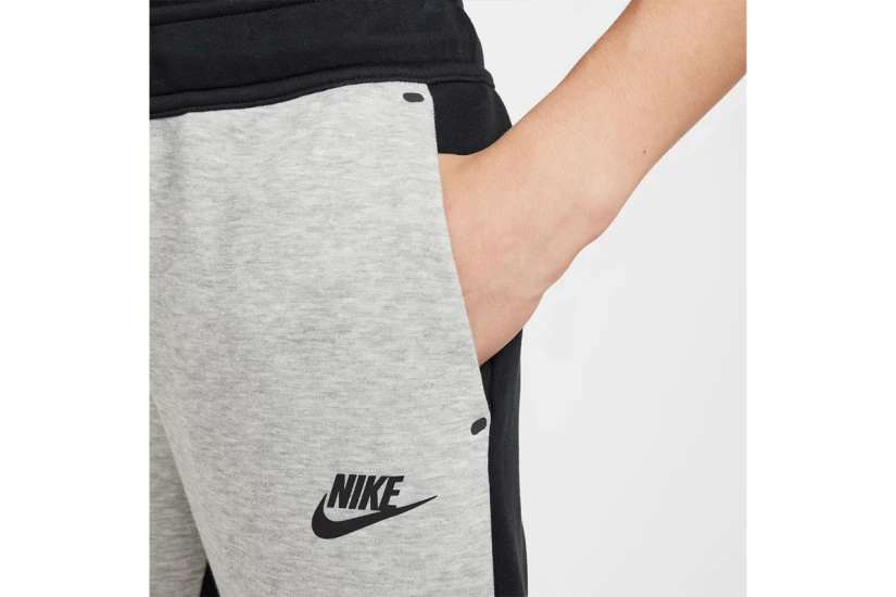 Nike Sportswear Tech Fleece Παιδικό Παντελόνι Φόρμας Μαύρο, Γκρι