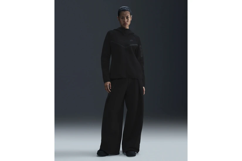 Nike Sportswear Tech Fleece Windrunner Ζακέτα με Κουκούλα Μαύρη