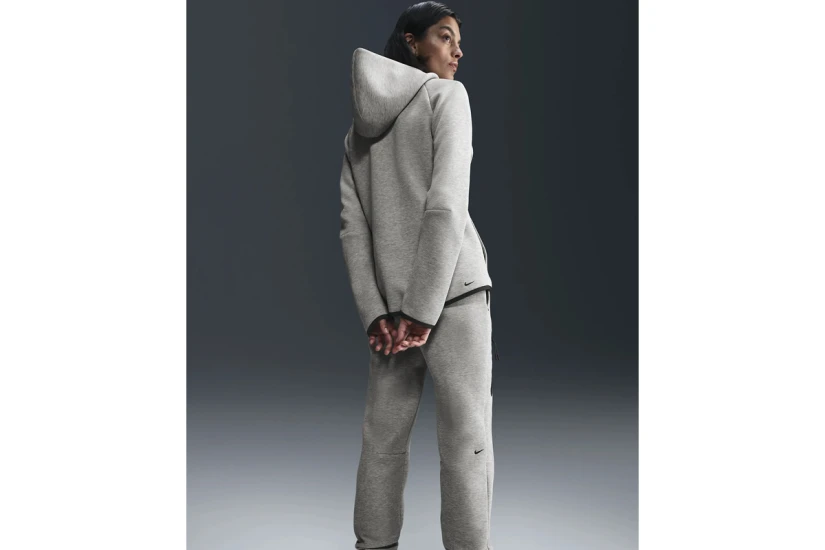 Nike Sportswear Tech Fleece Windrunner Ζακέτα με Κουκούλα Γκρι