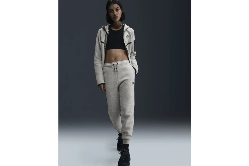 Nike Sportswear Tech Fleece Γυναικείο Παντελόνι Φόρμας Γκρι