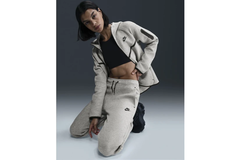 Nike Sportswear Tech Fleece Γυναικείο Παντελόνι Φόρμας Γκρι
