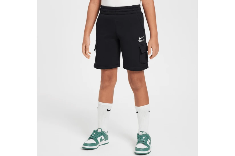 Nike Sportswear Fleece Παιδική Αθλητική Βερμούδα Μαύρη