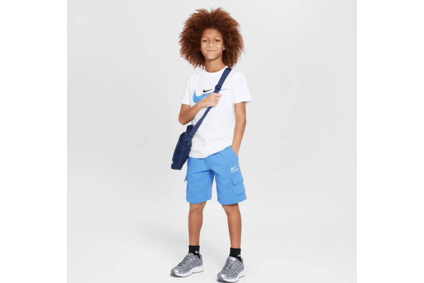 Nike Sportswear Fleece Παιδική Αθλητική Βερμούδα Γαλάζια