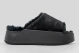 Nike Calm Elevation Fur Γυναικείες Παντόφλες Μαύρες