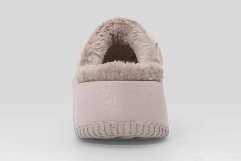 Nike Calm Elevation Fur Γυναικείες Παντόφλες Nude