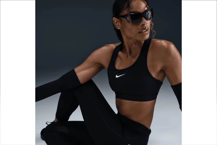 Nike Fast Mid-Rise Dri-FIT Γυναικείο Κολάν 7/8 Μαύρο