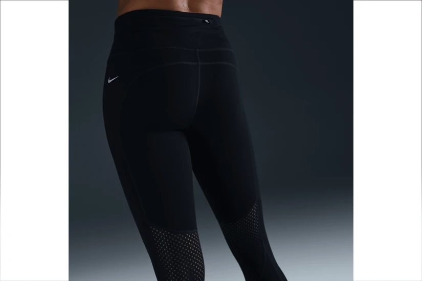 Nike Fast Mid-Rise Dri-FIT Γυναικείο Κολάν 7/8 Μαύρο