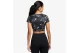 Nike Pro Dri-Fit Γυναικείο Κοντομάνικο Crop Top Ανθρακί, Γκρι