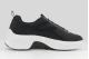 Calvin Klein Chunky Run Lacesock Stripe Ανδρικά Sneakers Μαύρα, Λευκά