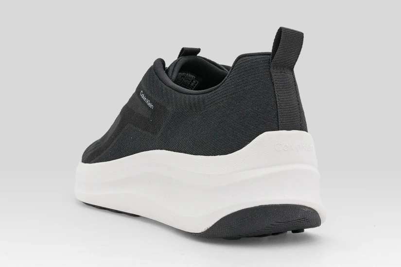 Calvin Klein Chunky Run Lacesock Stripe Ανδρικά Sneakers Μαύρα, Λευκά