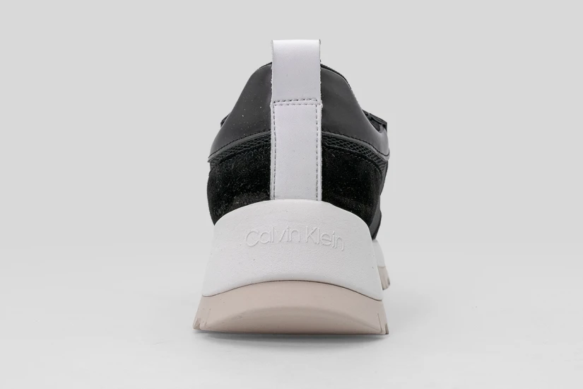 Calvin Klein Leather And Mesh Mixed Material Γυναικεία Sneakers