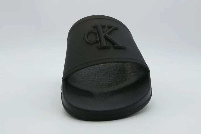 Calvin Klein Signature Logo Sliders Παντόφλες Μαύρες