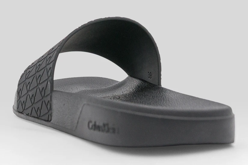 Calvin Klein Nemo Contoured Emblem Logo Sliders Γυναικείες Παντόφλες Μαύρες